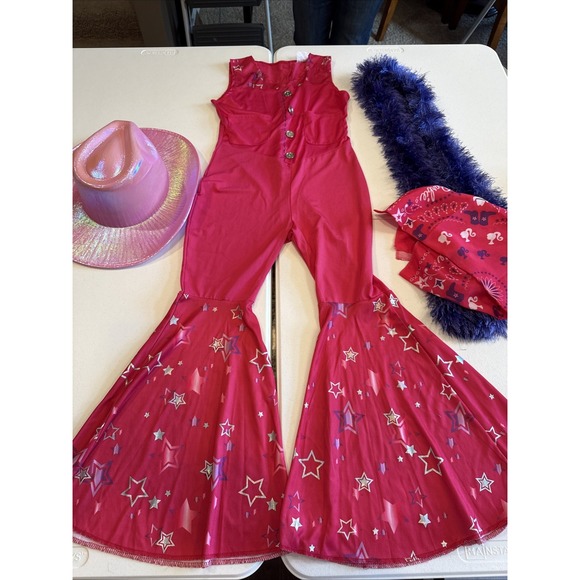 Other - Western Barbie Doll Movie Girls Youth Costume Jumpsuit L 10-12